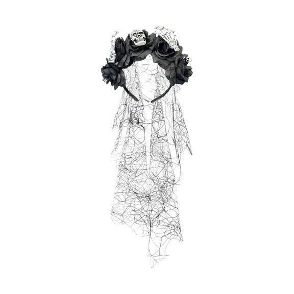 RoamHome Halloween Headbands for Women - Skull Ghost Floral Hair Accessories, Holiday Decoration, Comfortable Non-Slip Party Costume Headband