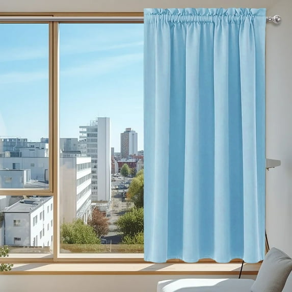 RoamHome Heat Insulation Energy Saving Curtains - Solid Color Silk Blackout Soundproof Thermal Insulated for Bedroom, Kitchen, Home Theater, Noise Reduction & Energy Efficient62.3X37.8IN)