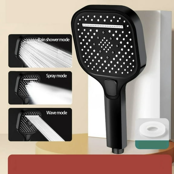 RoamHome High Pressure Handheld Showerhead with 3 Spray Modes for Elderly and Children, ABS Material, Easy to Install, Increases Water Flow for Low Pressure Systems