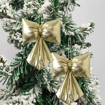 RoamHome Large Christmas Bow 35in Velvet Tree Decorations, Oversized Holiday Hanging Bows for Xmas Wedding Arch Gift Box Party Balloons Chain Decor