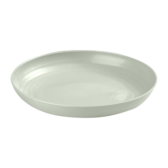 RoamHome Large Round Plastic Serving Plates - 10.5" Anti-Slip Dinner Plates for Vegetables & Snacks - Dishwasher Safe Plates for Dining, Parties & Photo Props (Set of 4, Assorted Colors)