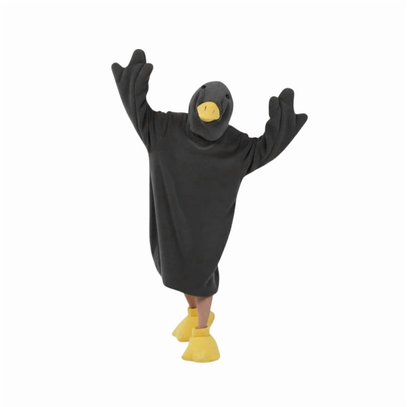 RoamHome Oversized Wearable Blanket Hoodie Onesie with Sleeves and Feet Slippers, Fleece Cozy Costume for Christmas Gift