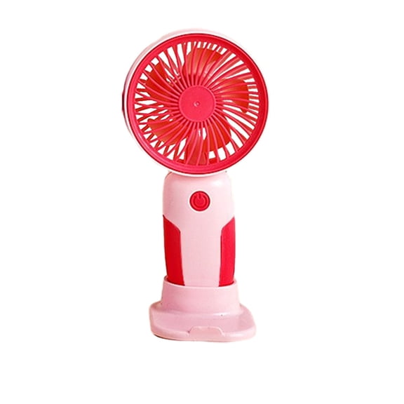 RoamHome Portable Handheld Fan - USB Rechargeable Mini Fan, 120g Ultra-Lightweight Personal Fan for Outdoor/Dormitory/Office, Low Noise Cooling Fan with Lanyard (Red/Purple/Orange/Green)