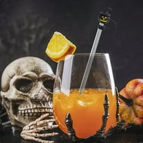 RoamHome Reusable Silicone Ghost Pumpkin Straw Topper Cover for Halloween Party Cups, Tumbler Accessories, Drink Straw Protector Dust Proof Halloween Decorations