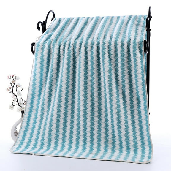 RoamHome Soft Absorbent Fleece Towel for Couples, 29.5x13.7 Inch Thickened Bath Towel, Holiday Gift