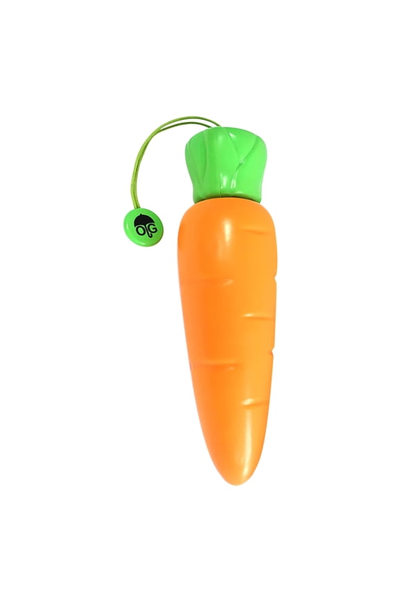 Vegetable Shaped Umbrella - Cute Fruit & Veggie Umbrella (Eggplant, Carrot) - 9in Realistic Design, Secure Double Clamps for Heavy-Duty Use - Perfect for Outdoor Play, Beach, Garden