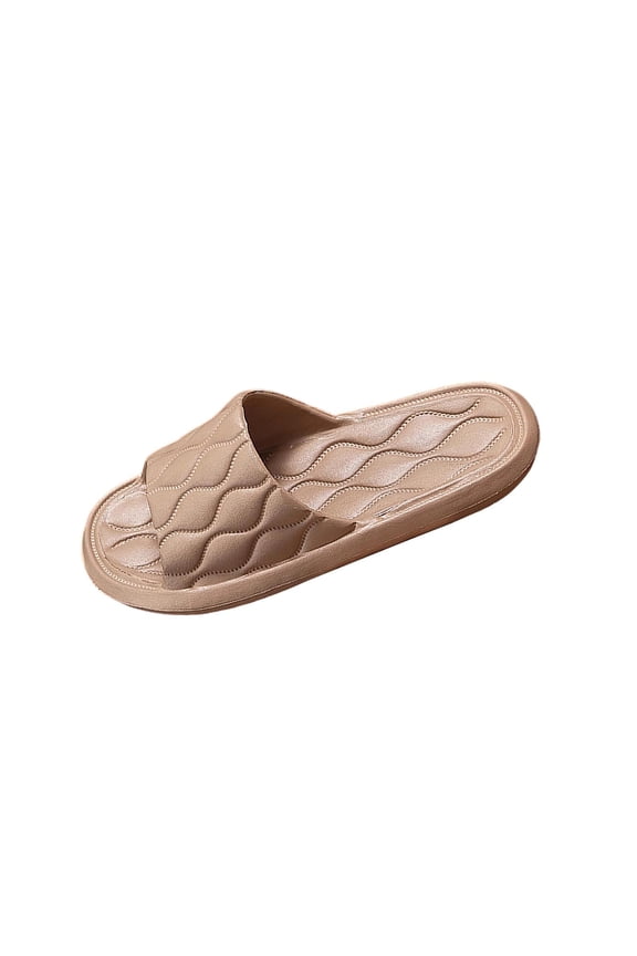 Women Slippers Women's Quilted Memory Foam Slides Cushioned Flip Flops Soft Bathroom Shower Sandals Non-Slip Indoor Outdoor Summer Slides