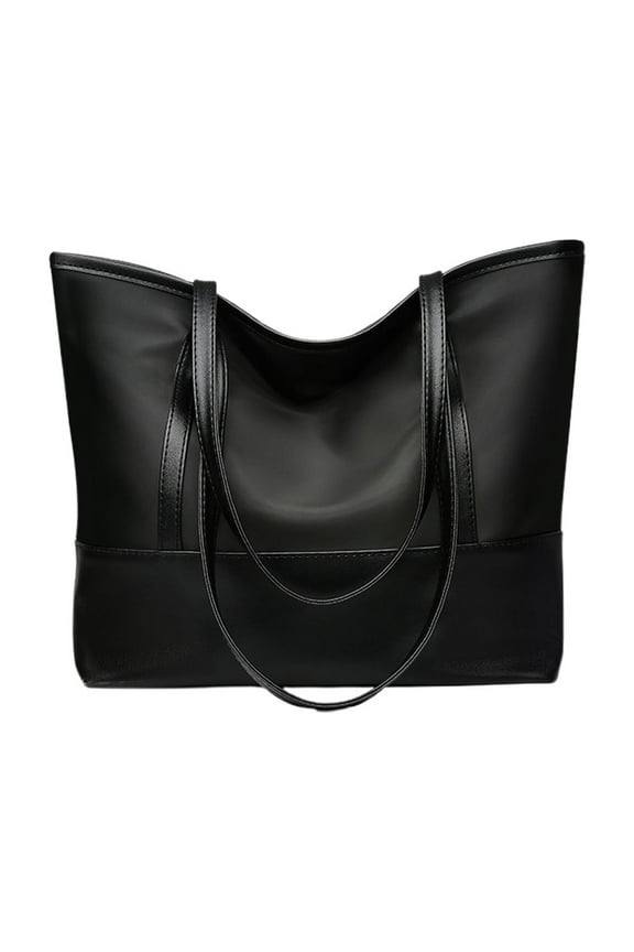 Women's Tote Bag Large Capacity, Stylish Cloth & Soft Leather Shoulder Bag - 16x11x4in Big Handbag for Work, Travel, Daily Use | Lightweight Durable Ladies Purse