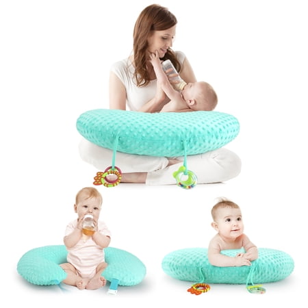 RoamReady Breastfeeding Pillow, Multifunctional Baby Feeding Support Nursing Pillow for Tummy Time for 0-12M