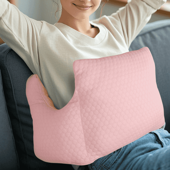 RoamReady Hysterectomy Recovery Pillow, Post-Surgery Cushion for Abdomen C-Section Tummy Tuck Lumpectomy Myomectomy Patients (Pink)