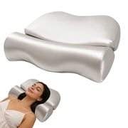 RoamReady Memory Foam Bed Pillow for Sleeping, Ergonomic Cervical Pillow for Side & Back Sleepers