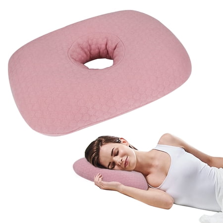RoamReady Piercing Pillow for Ear Pressure and Inflammation Relief, Pink