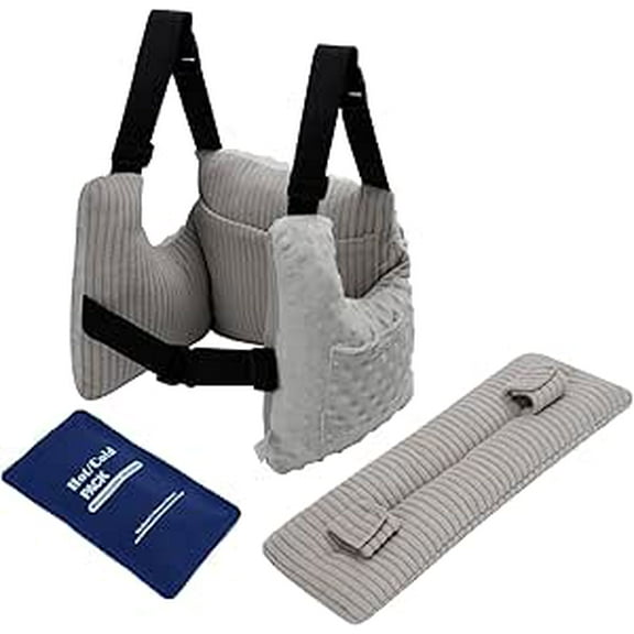 RoamReady Post Mastectomy Pillows After Hysterectomy Must Haves, Breast Reduction Mastectomy Recovery Supplies, Breast Cancer Heart Surgery Pillow Gifts for Women Help for Recovery and Rest, Gray