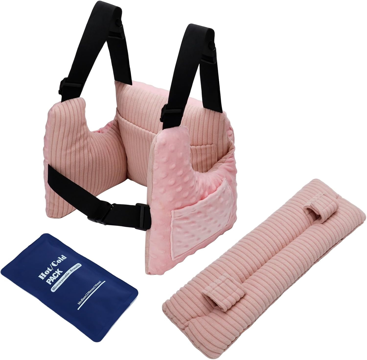 RoamReady Mastectomy Recovery Pillow, Post Surgery Hysterectomy Must Haves for Women Recovery Rest, Pink