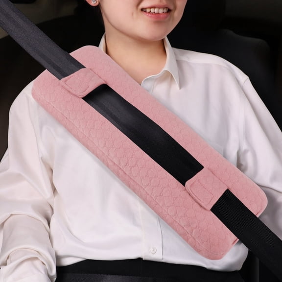RoamReady Mastectomy Seat Belt Pillow, Post Surgery Chest Support Cushion, Pink, for Heart Surgery, Chemo Port, Pacemaker & Hysterectomy