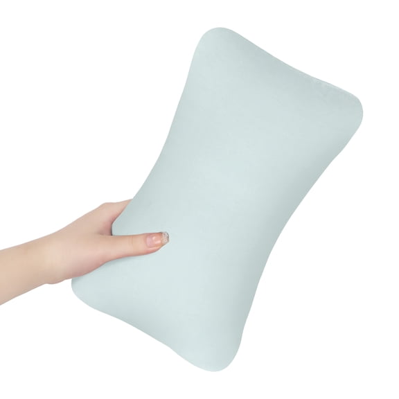 RoamReady Small Pillows for Sleeping, 11"x 7" Mini Travel Pillow, Tiny Pillows for Neck, Wrist, Lumbar and Knee, Pets Pillow, Cotton, Machine Washable,Sage-1pc