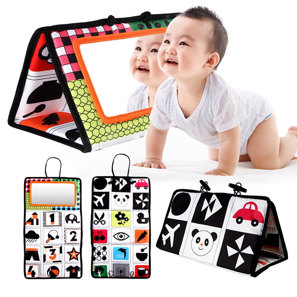RoamReady Tummy Time Floor Mirror, Developmental Montessori Sensory ...