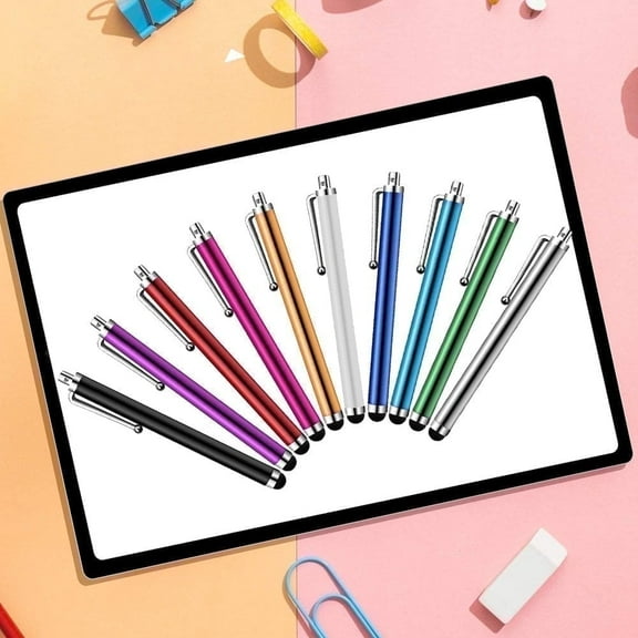 ASTRAEA 10 Pcs Universal Capacitive Stylus Pen Touch Screen For iPhone iPad Samsung Phone Tablet PC