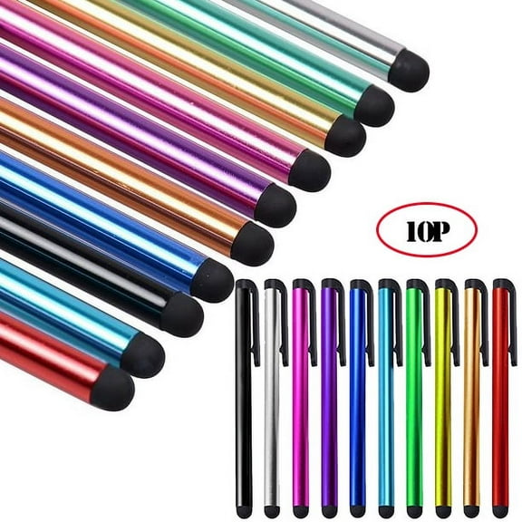 RoamRider 10Pcs Touch Screen Pen Stylus Drawing Universal For iPhone iPad Kindle Samsung Tablet Phone