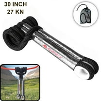 RoamRider 10mm Prusik Cord Pre-Sewn, 27KN Eye-to-Eye Nylon Prusik Loop, Double Braid Utility Climbing Rope for Arborist Rescue 30in