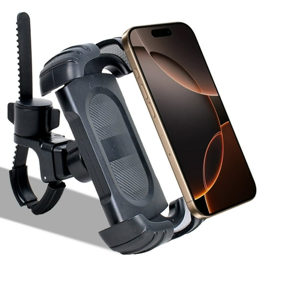 RoamRider 1Pack Bike Phone Holder, 360 Rotatable Adjustable Motorcycle Phone Mount for 4.7"-7" Cell Phones, Black