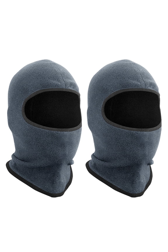 2x Full Face Ski Mask Balaclava Winter Thermal Fleece Hood Neck Warmer Cycling