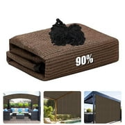 RoamRider 90% Sun Shade Cloth, 6 x 8 ft Durable Mesh Resistant Sun Privacy Shade Sail with Grommets for Outdoor Patio Garden Pergola, Mocha