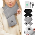 thumbnail image 1 of ASTRAEA Heated Scarf with Power Bank, Rechargeable Cordless Electric Heating Pad Winter Neck Warmer for All Day Warmth, Gray, 1 of 16