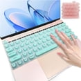 thumbnail image 1 of ASTRAEA Keyboard Cover for Long Nails, Silicone Raised Keyboard Cover Compatible with MacBook Pro 13 2020-2023 for Office & Study Use (Green), 1 of 8