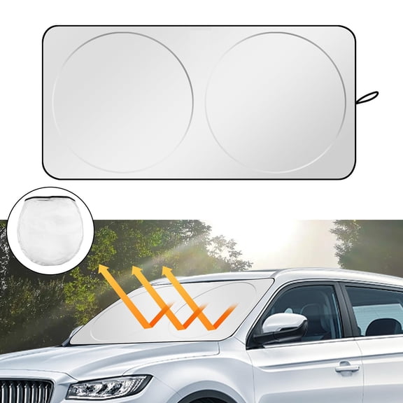RoamRider Large Car Windshield Sun Shade, Foldable SunShade for Car Windshield Block UV Rays Sun Visor Protector for Truck Van SUV (59" x33" )