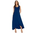 thumbnail image 1 of Roaman's Women's Plus Size Stretch Knit Sleeveless A-Line Maxi Dress, 1 of 4