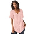 thumbnail image 1 of Roaman's Women's Plus Size Acid Wash Tunic, 1 of 4