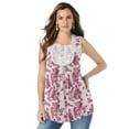 thumbnail image 1 of Roaman's Women's Plus Size Angel Chiffon Blouse, 1 of 6