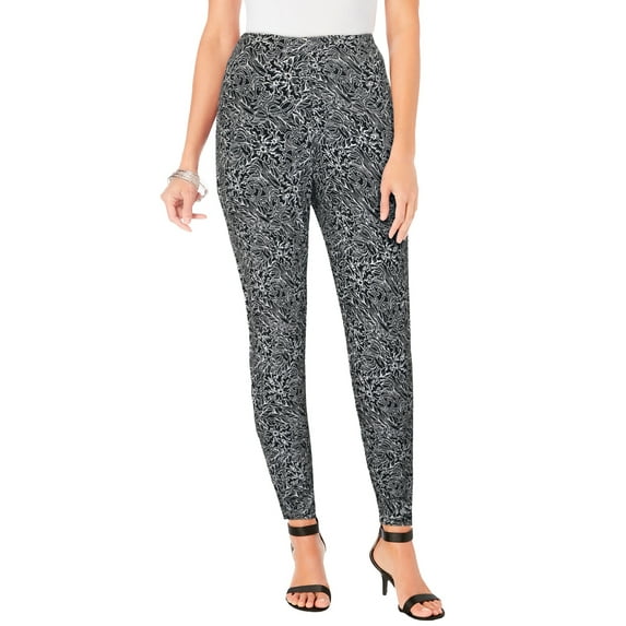 Roaman's Women's Plus Size Ankle-Length Essential Stretch Legging