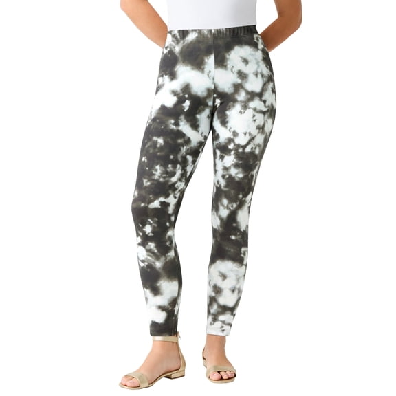 Roaman's Women's Plus Size Ankle Length Essential Stretch Legging