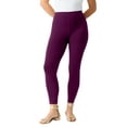 thumbnail image 1 of Roaman's Women's Plus Size Essential Stretch Ankle Length Pull-On Legging, 1 of 6