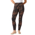 thumbnail image 1 of Roaman's Women's Plus Size Essential Stretch Ankle Length Pull-On Legging, 1 of 6