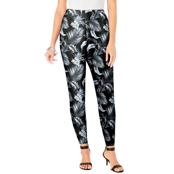 Roaman's Women's Plus Size Ankle Length Essential Stretch Legging