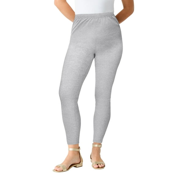 Roaman's Women's Plus Size Ankle Length Essential Stretch Legging