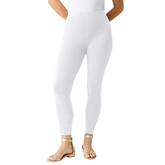 Roaman's Women's Plus Size Ankle Length Essential Stretch Legging