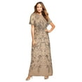 thumbnail image 1 of Roaman's Women's Plus Size Beaded Capelet Maxi Gown – Glam Evening Dress, 1 of 5