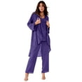 thumbnail image 1 of Roaman's Women's Plus Size Petite Plus Size Beaded Georgette 3-Piece Pant Set – Formal Wear, 1 of 5