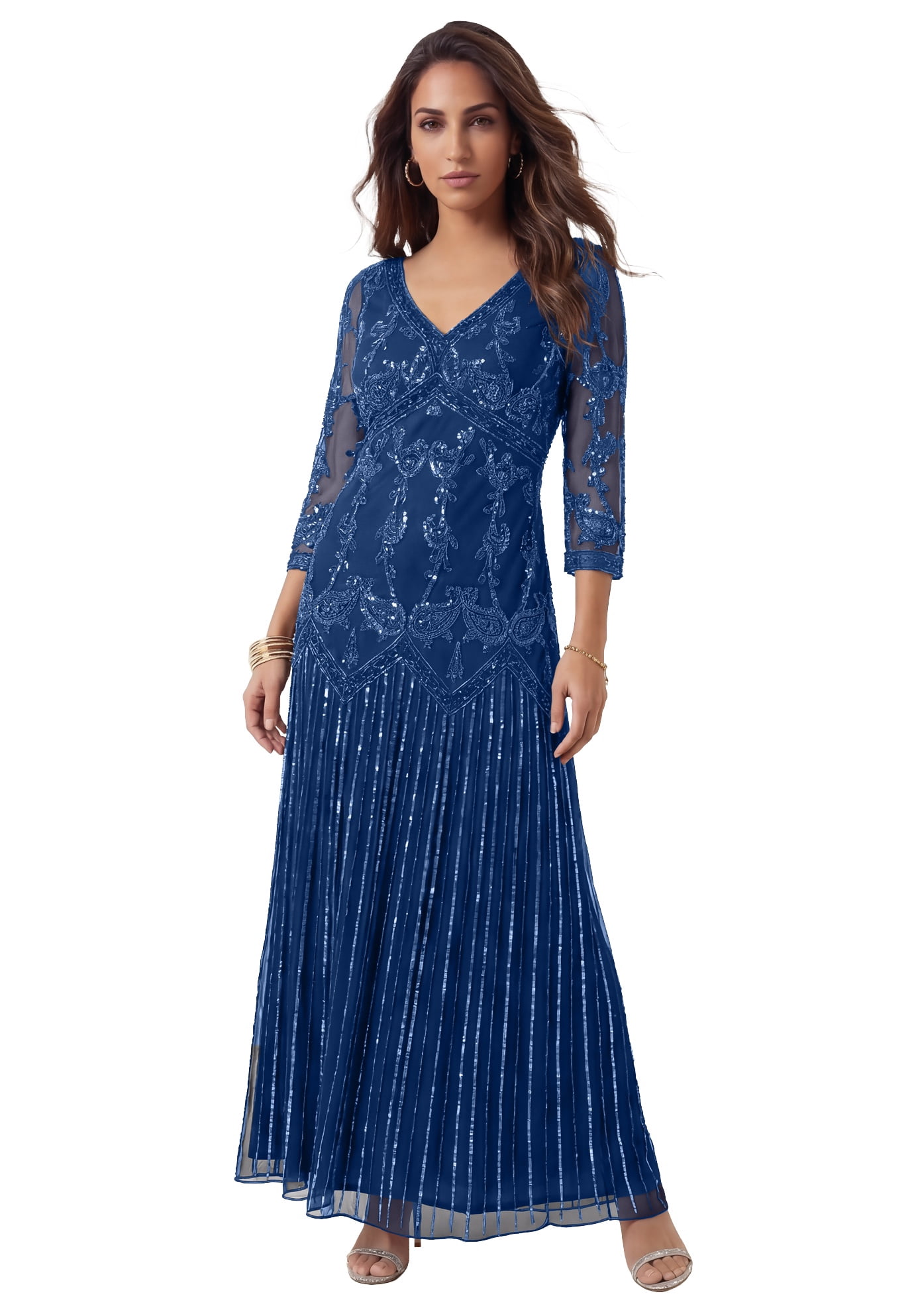 plus size beaded dress Primavera Couture 14050 Long Prom Dress Plus Size Corset Beaded Fitted Formal Gown 20W / Black