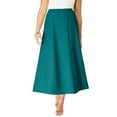 thumbnail image 1 of Roaman's Women's Plus Size Bend Over A Line Skirt, 1 of 3