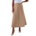 thumbnail image 1 of Roaman's Women's Plus Size Bend Over A Line Skirt, 1 of 3
