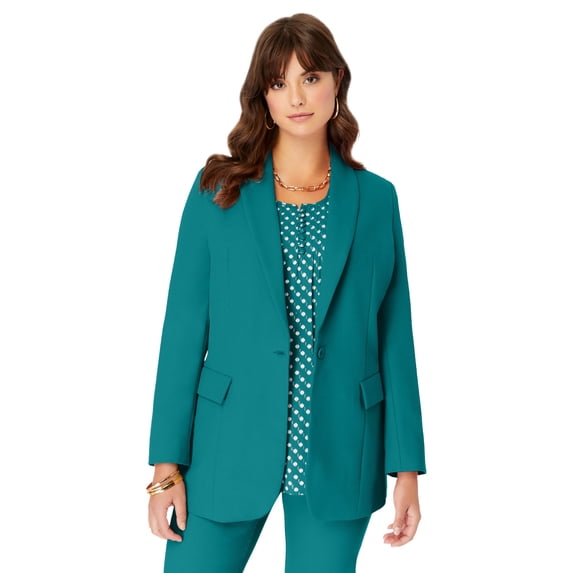 Roaman's Women's Plus Size Bendover Blazer