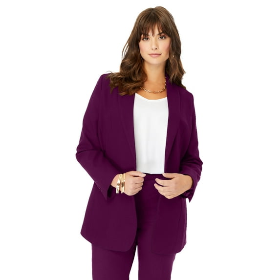 Roaman's Women's Plus Size Bendover Blazer