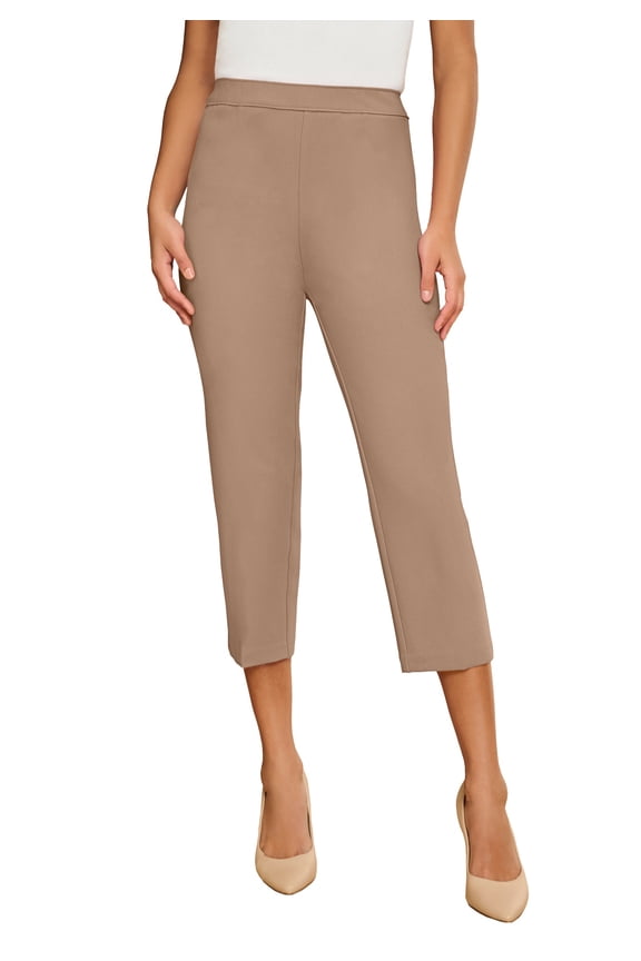 Women's Plus Size Bend Over Capri Pant