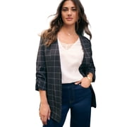 Roamans Womens Plus Size Bi-Stretch Blazer