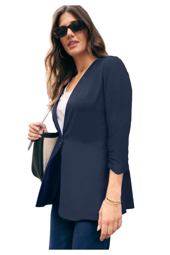 Women's Plus Size Bi-Stretch Blazer